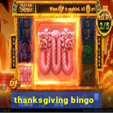 thanksgiving bingo